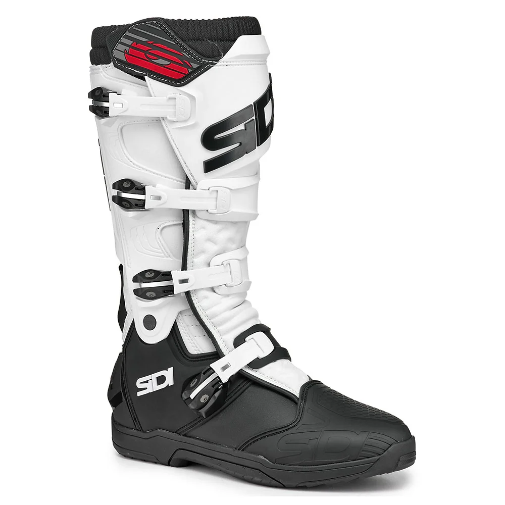 Materiales y estética visual de la versión Negro/Blanco, 49 del X POWER SC Botas - Moto Garage Miami