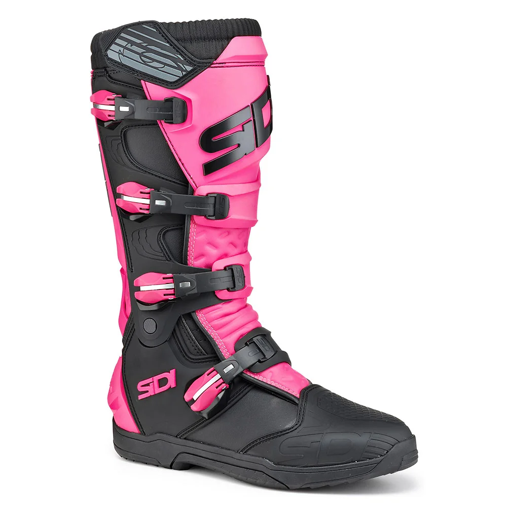 Detalle de pintura y diseño en tonalidad Negro/Rosa, 43 del X POWER SC LEI Botas - Moto Garage Miami