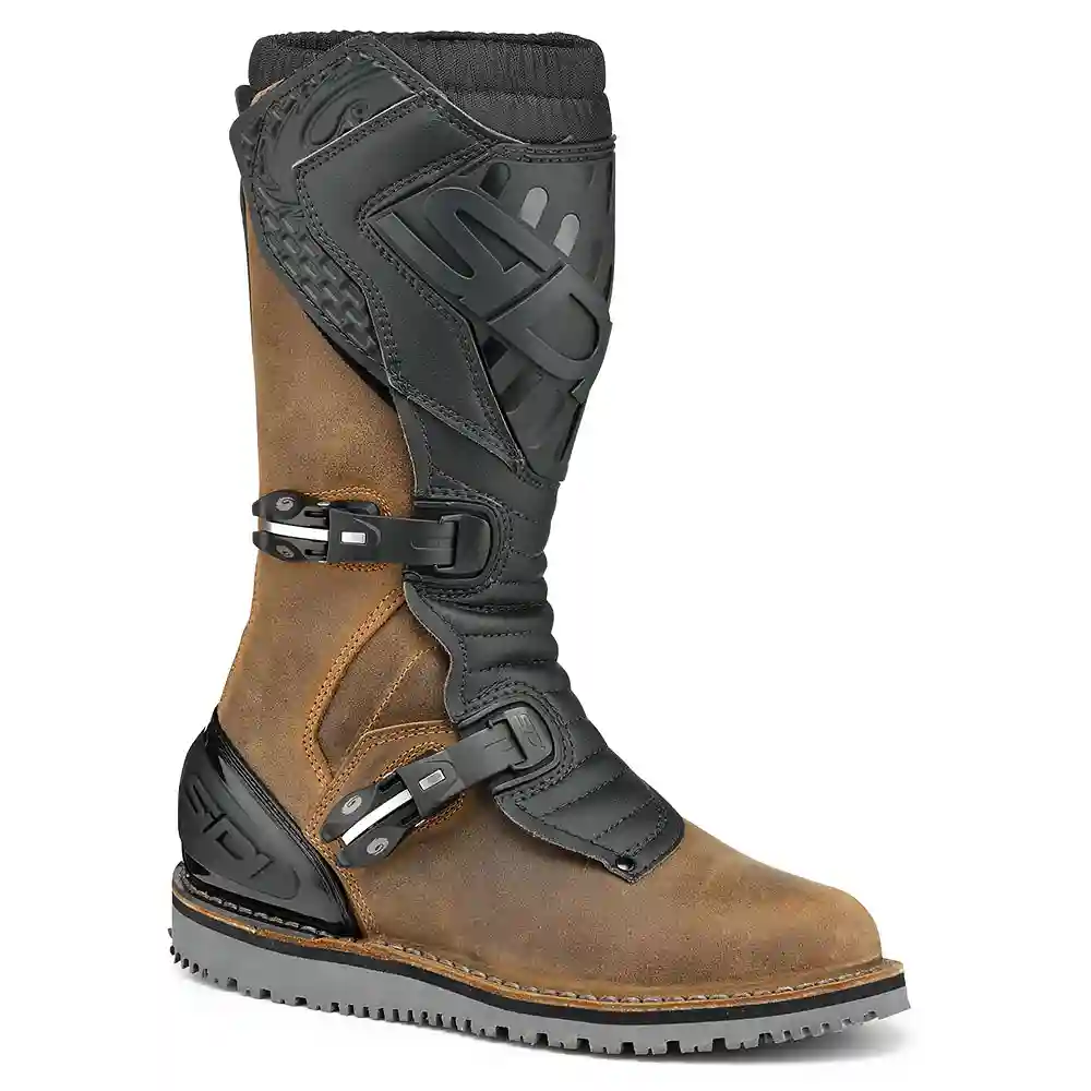 Toma estructural y acabado gráfico Tabaco/Negro, 47 del modelo TRIAL ZERO 2 Botas - Moto Garage Miami