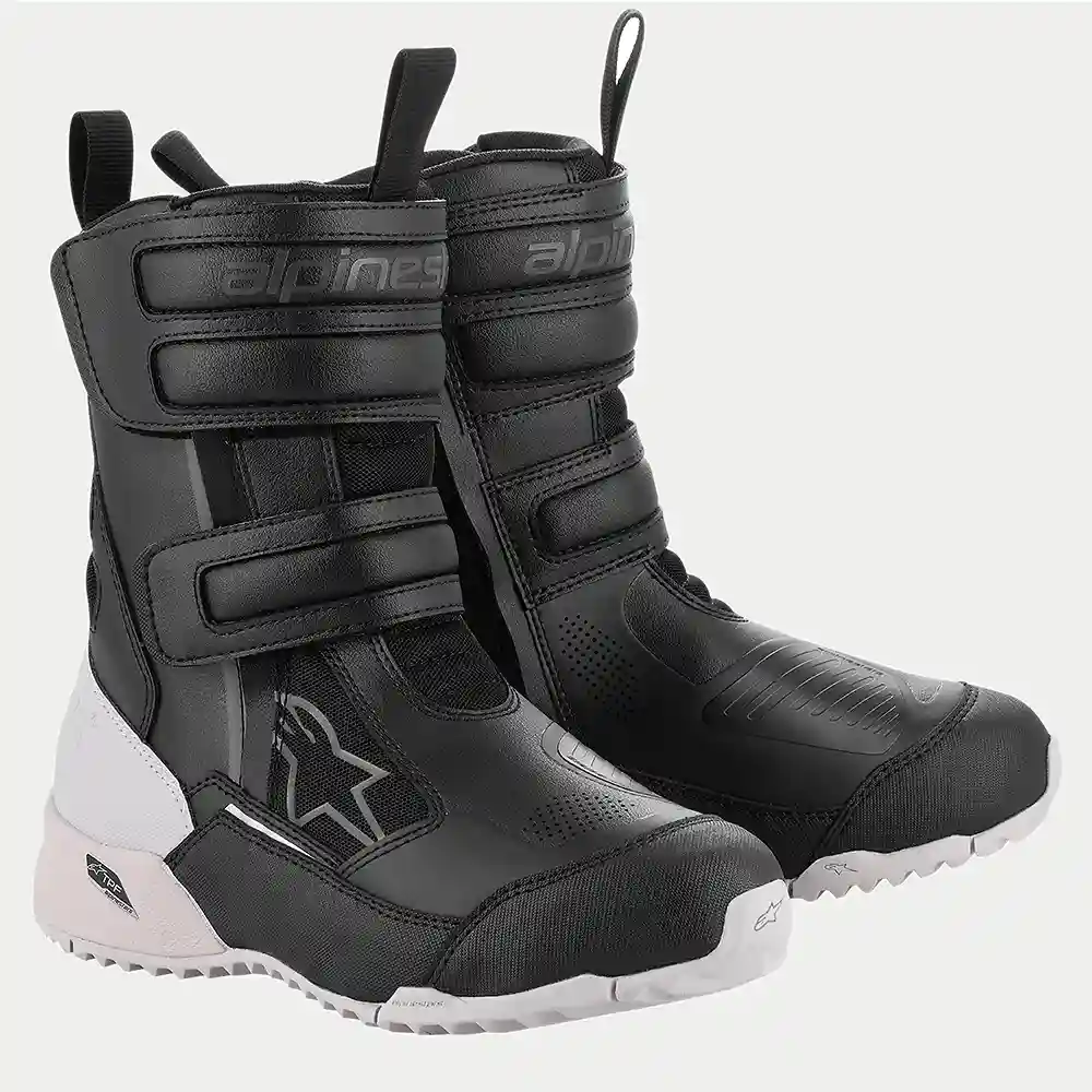 Detalle de pintura y diseño en tonalidad Negro/Blanco, 43 del Stella RT-7 Drystar® Botas - Moto Garage Miami