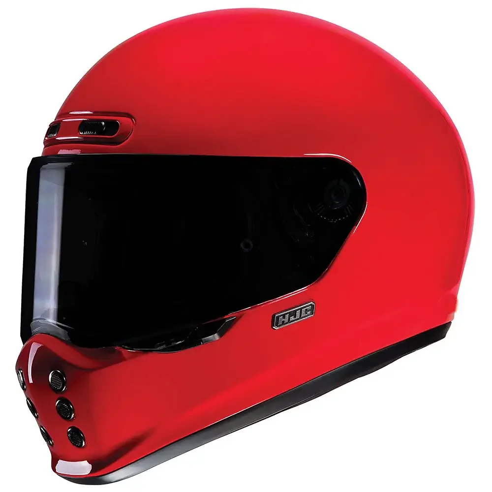 Detalle de pintura y diseño en tonalidad Rojo Profundo, 2XL del V10 / Casco - Moto Garage Miami