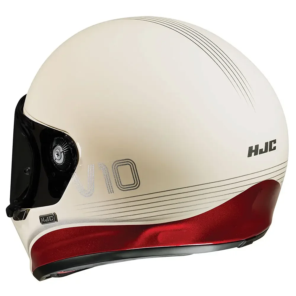 Detalle posterior y spoiler integrado del equipamiento V10 TAMI / Casco HJC - Moto Garage Miami