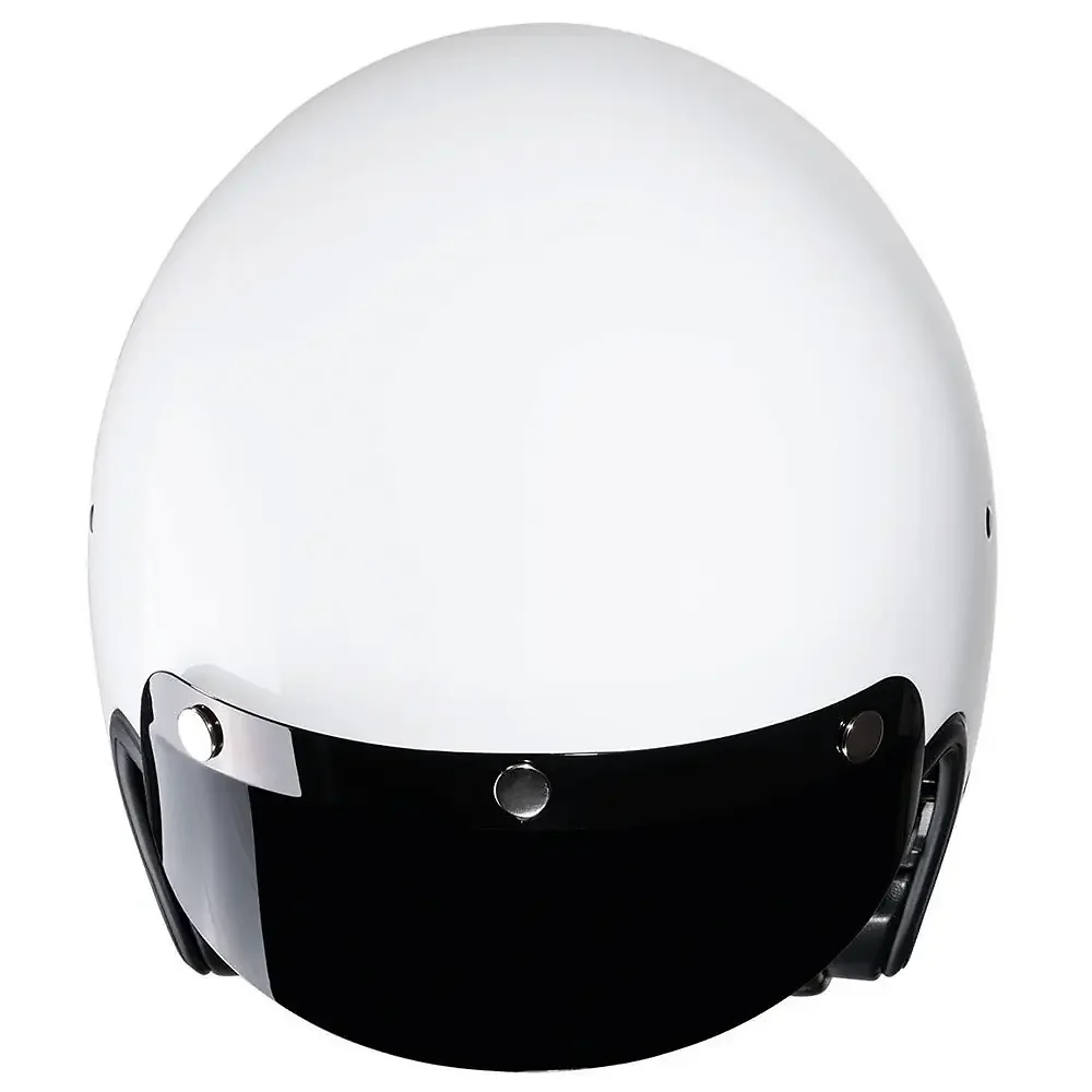 Primer plano de la construcción y material del V31 Casco HJC - Moto Garage Miami
