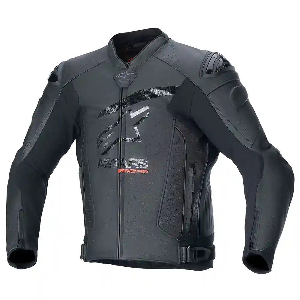 Toma estructural y acabado gráfico Negro/Negro, 60 del modelo GP PLUS R V4 AIRFLOW Chaqueta - Moto Garage Miami