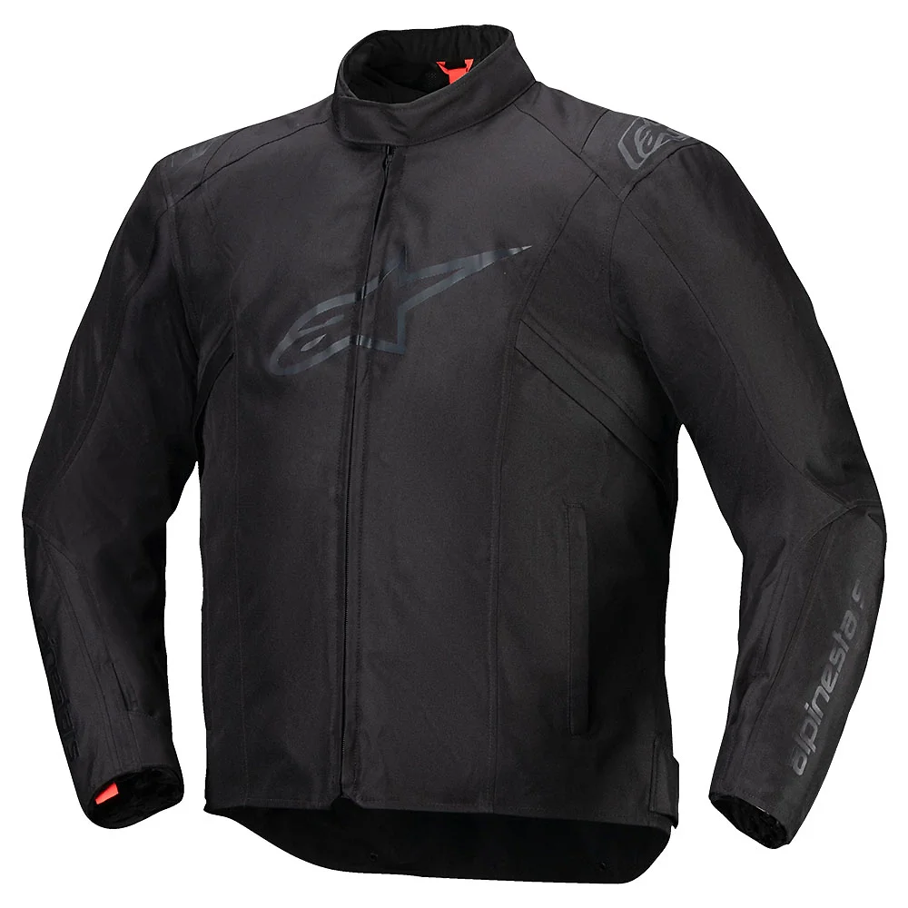 Toma estructural y acabado gráfico Negro/Negro, 4XL del modelo T-SPS V2 Impermeable Chaqueta - Moto Garage Miami