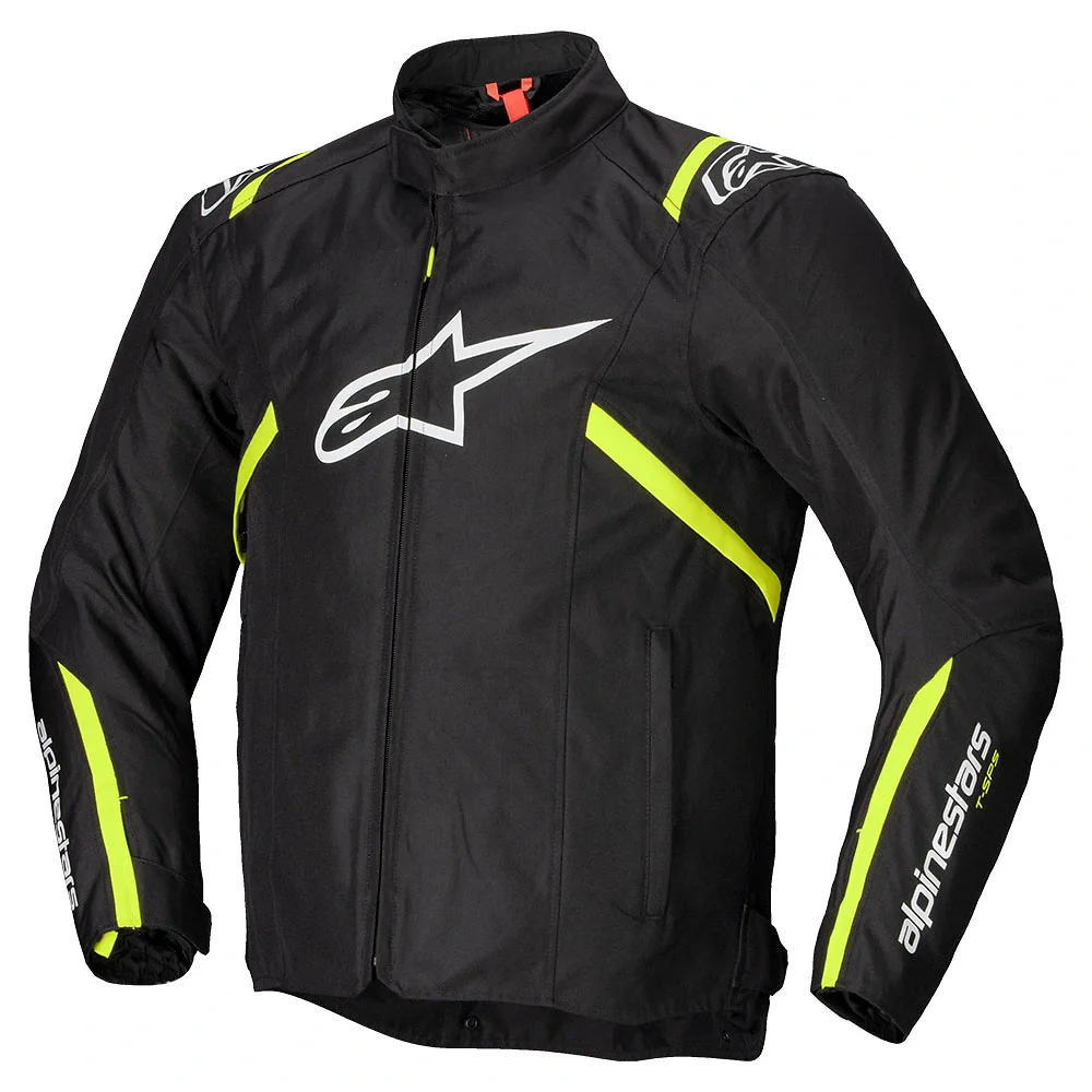 Acabado de fábrica en color Negro/Blanco/Amarillo Fluor, 3XL para el T-SPS V2 Impermeable Chaqueta - Moto Garage Miami