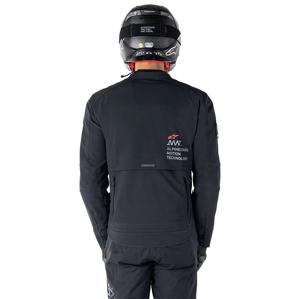 Acabados interiores y sistema de retención del modelo AMT-8 Stretch Drystar® XF / Chaqueta Alpinestars - Moto Garage Miami