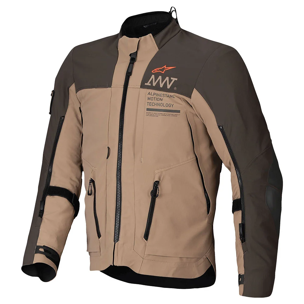 Acabado de fábrica en color Marrón Oscuro/Caqui Oscuro, 3XL para el AMT-8 Stretch Drystar® XF / Chaqueta - Moto Garage Miami