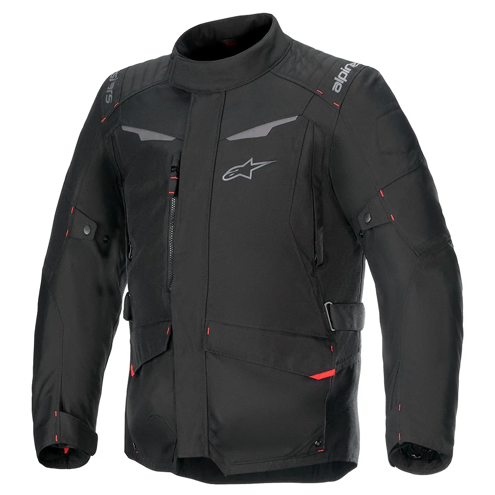 Materiales y estética visual de la versión Negro, 4XL del ST-1 Impermeable Chaqueta - Moto Garage Miami