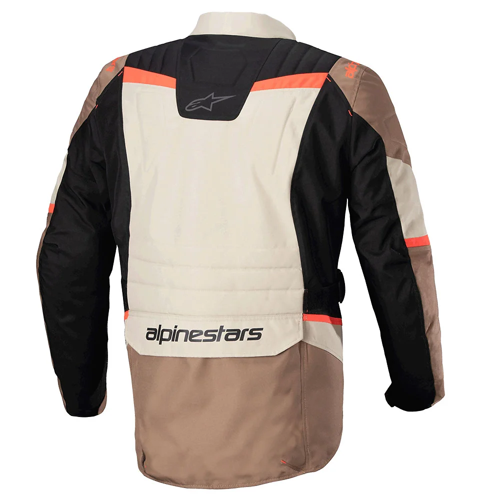 Vista frontal y diseño de calota del ST-1 Impermeable Chaqueta Alpinestars - Moto Garage Miami