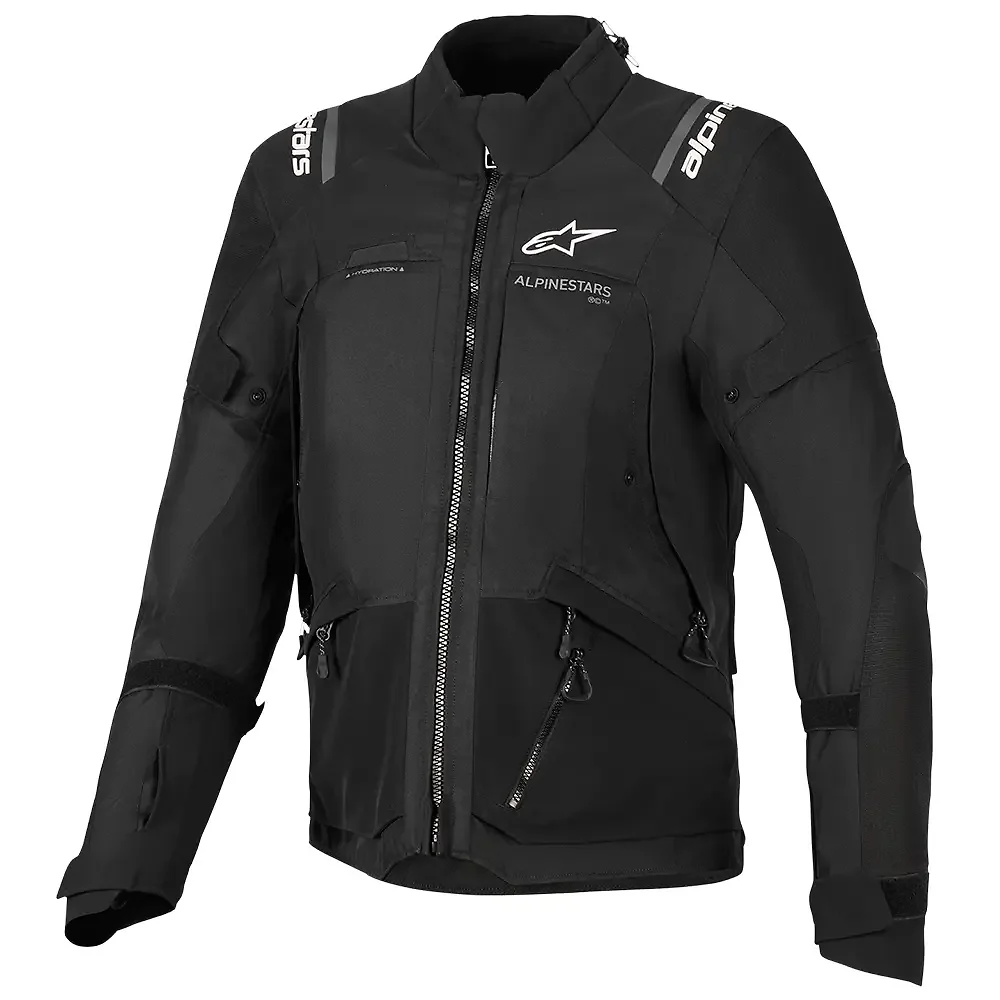 Materiales y estética visual de la versión Negro, 2XL del Stella Andes V4 Drystar® / Chaqueta - Moto Garage Miami