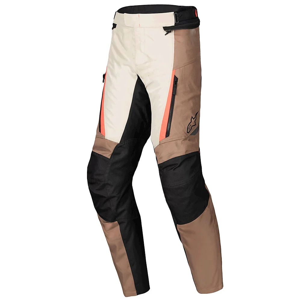 Acabado de fábrica en color Caqui Arena/Negro/Rojo Fluor, 3XL para el ST-1 Impermeable Pant - Moto Garage Miami