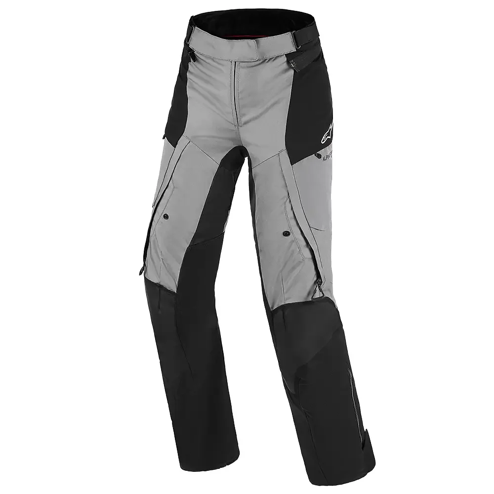 Detalle de pintura y diseño en tonalidad Gris Oscuro/Gris Hielo/Negro/Amarillo Fluo, 2XL del Stella Andes V4 Drystar® Pantalón - Moto Garage Miami