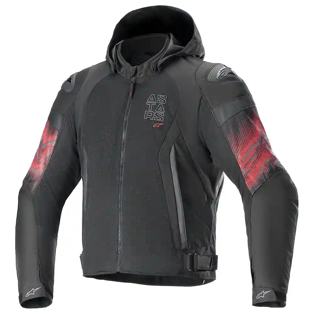 Detalle de pintura y diseño en tonalidad 4XL del ZACA AIR VENOM WP Chaqueta - Moto Garage Miami