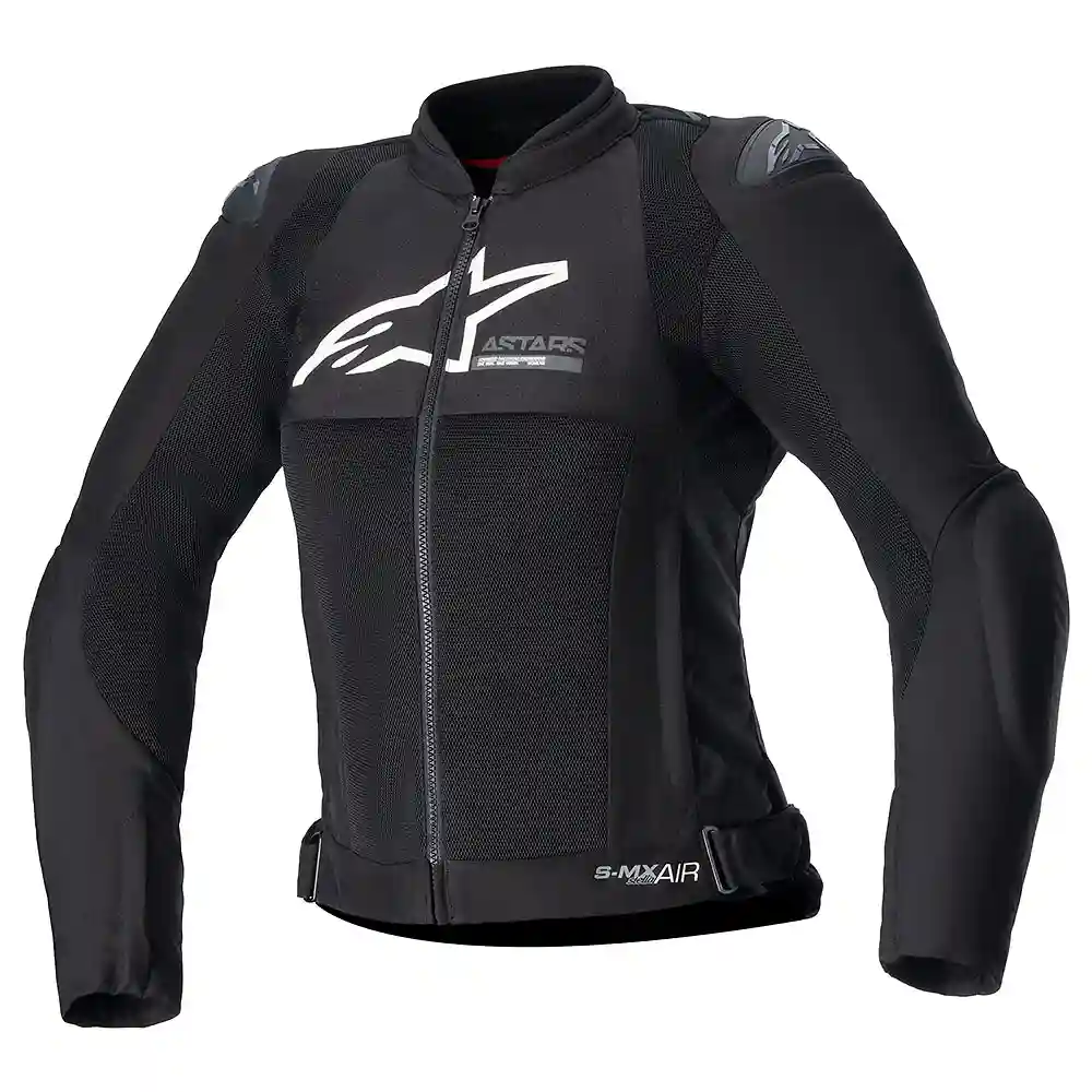 Materiales y estética visual de la versión Negro/Negro, 2XL del Stella SMX AIR Chaqueta - Moto Garage Miami
