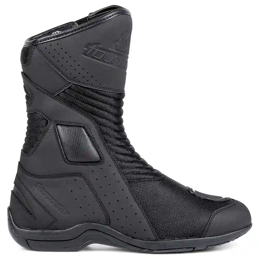 Vista frontal y diseño de calota del SOLUTION AIR (Mujer) Botas Tourmaster - Moto Garage Miami