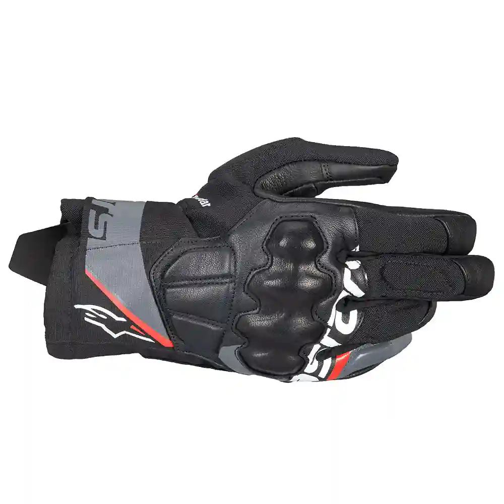 Toma estructural y acabado gráfico Negro/Gris/Rojo, 3XL del modelo Guantes Corozal V3 Drystar - Moto Garage Miami