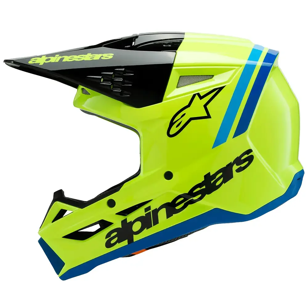 Primer plano de la construcción y material del SM3 RADIUM (NIÑOS) - Casco Alpinestars - Moto Garage Miami