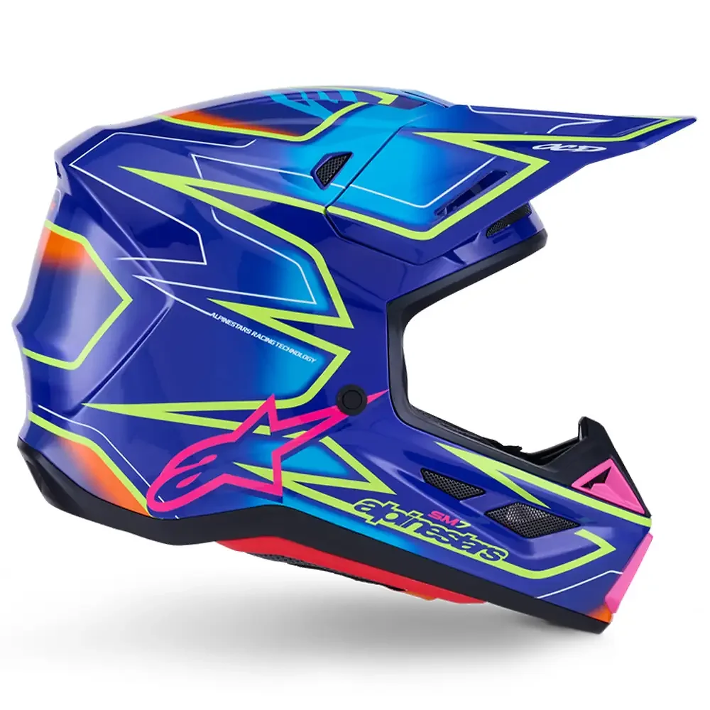 Acabados interiores y sistema de retención del modelo SM7 CAST - Casco Alpinestars - Moto Garage Miami