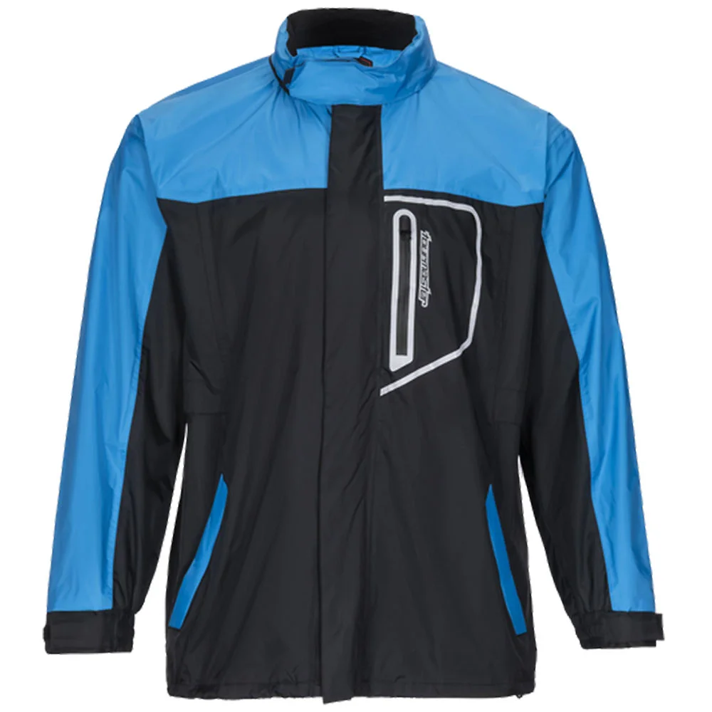 Materiales y estética visual de la versión Azul, 4XL del Traje para lluvia de 2 Piezas DEFENDER - Moto Garage Miami