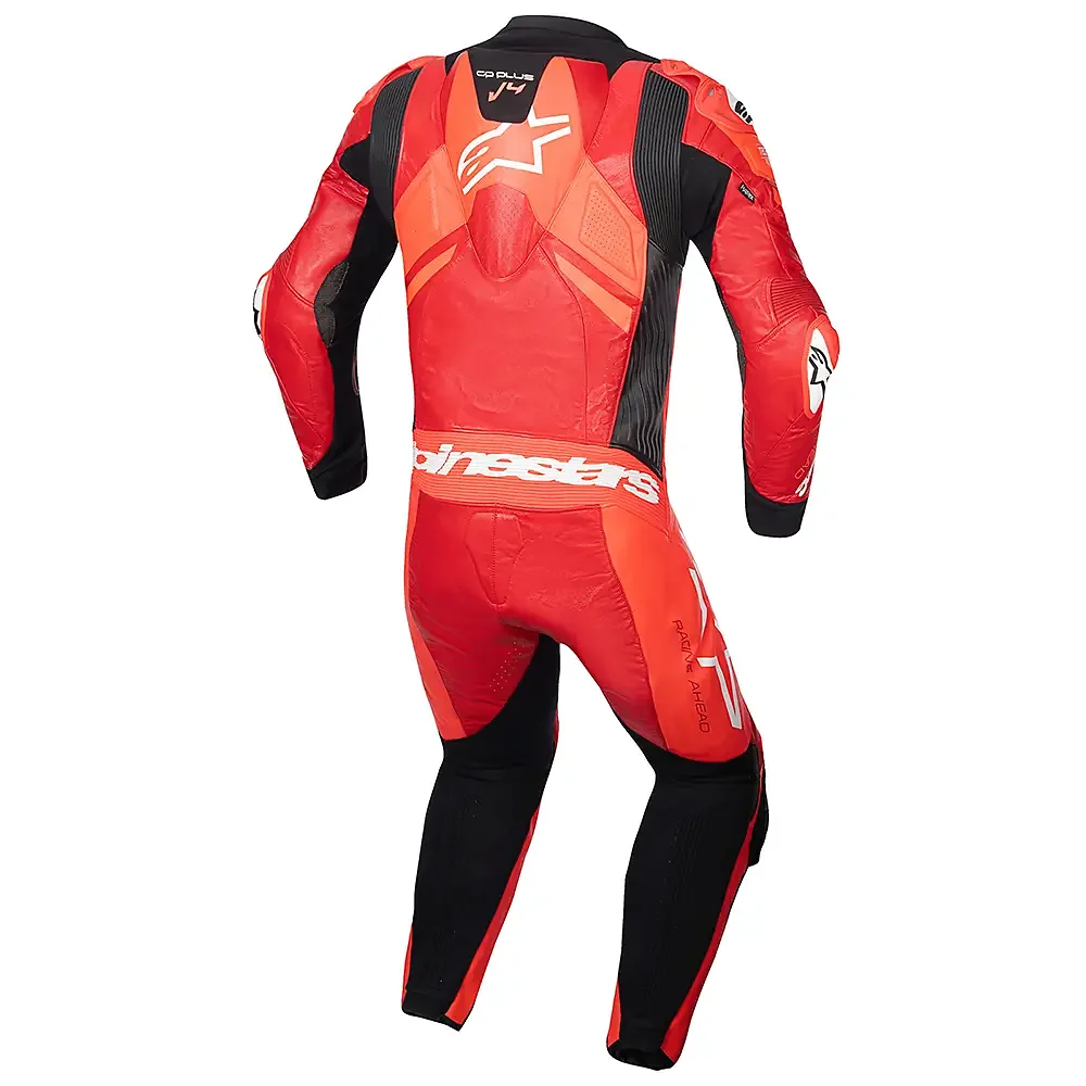 Perfil aerodinámico y sistema de ventilación del GP Plus V4 Sprint Traje de cuero Alpinestars - Moto Garage Miami
