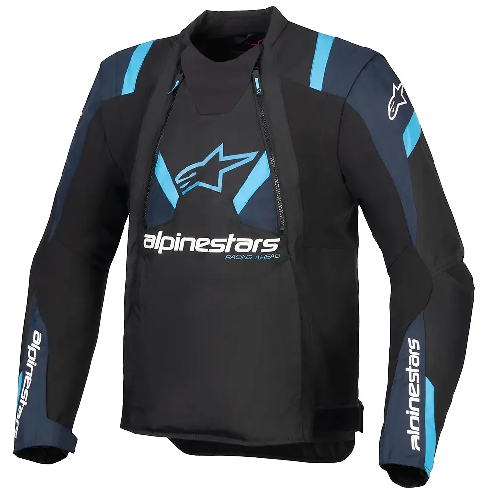 Toma estructural y acabado gráfico Negro/Azul Oscuro/Azul Blithe, 4XL del modelo T-STUNT AIR Chaqueta - Moto Garage Miami