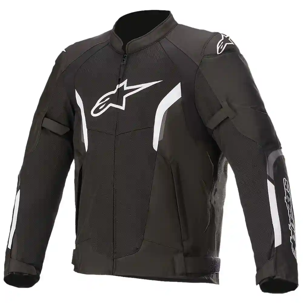 Materiales y estética visual de la versión Negro/Blanco, 4XL del AST V2 Air Chaqueta - Moto Garage Miami