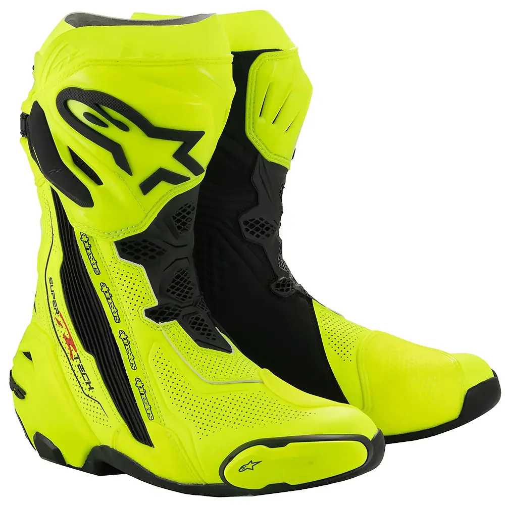Acabado de fábrica en color Amarillo Fluo/Negro, 48 para el SUPERTECH R Ventiladas Botas - Moto Garage Miami