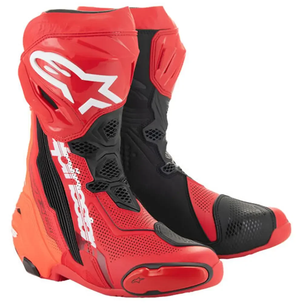 Acabado de fábrica en color Rojo Brillante/rojo Fluorescente, 48 para el SUPERTECH R Ventiladas Botas - Moto Garage Miami