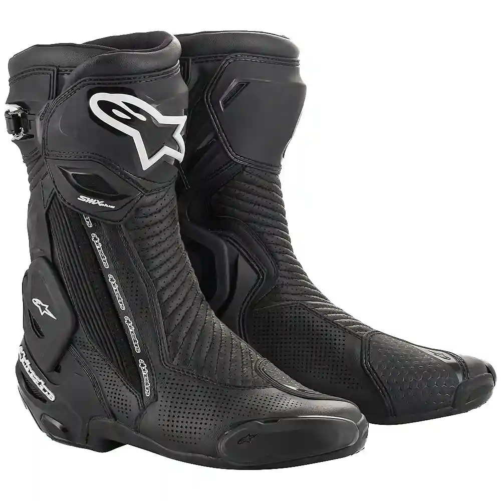 Materiales y estética visual de la versión Negro, 48 del SMX-PLUS V2 Ventiladas Botas - Moto Garage Miami