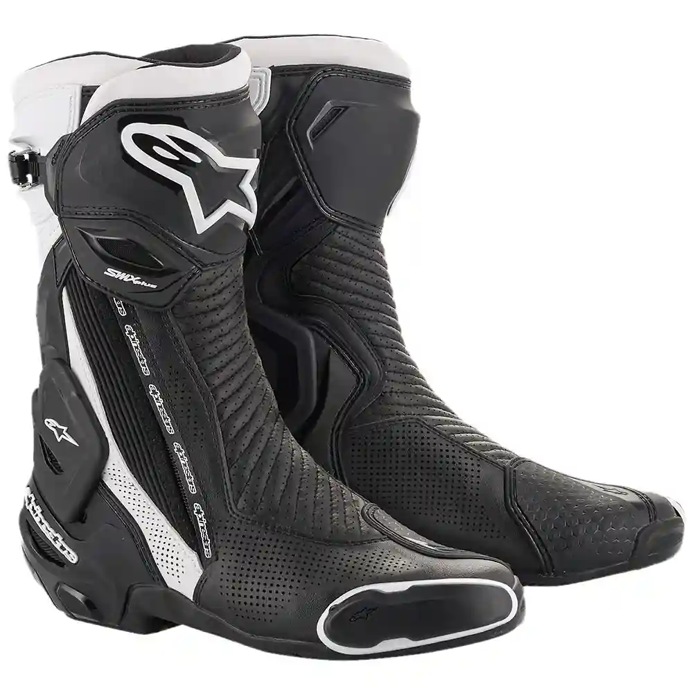 Acabado de fábrica en color Negro/Blanco, 48 para el SMX-PLUS V2 Ventiladas Botas - Moto Garage Miami