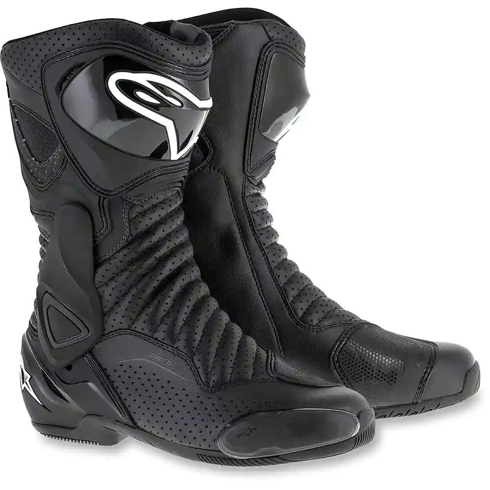 Toma estructural y acabado gráfico Negro/Negro, 50 del modelo SMX-6 V2 Ventiladas Botas - Moto Garage Miami