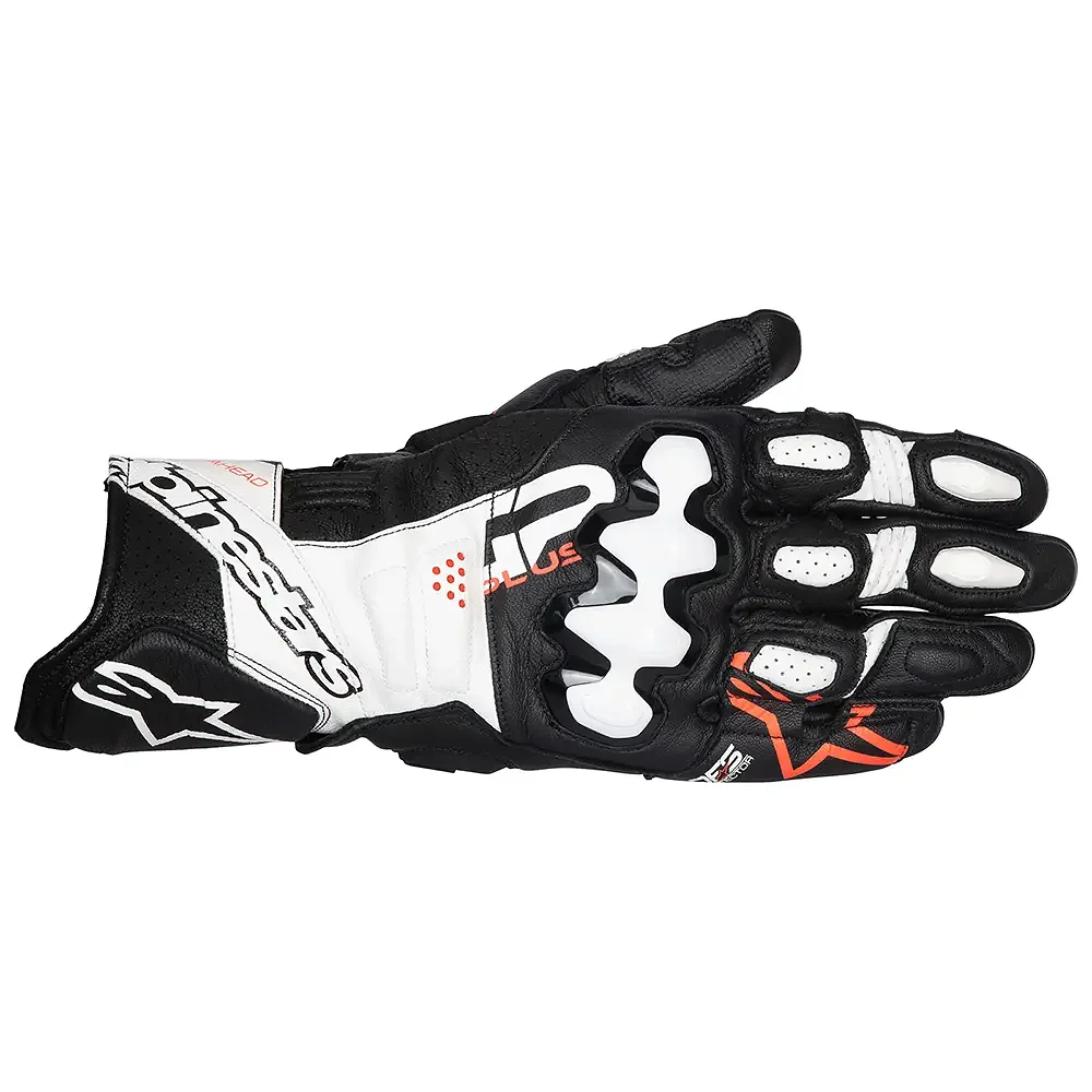 Acabado de fábrica en color Negro/Blanco/Rojo Flúor, 2XL para el Guantes GP PLUS R V3 - Moto Garage Miami