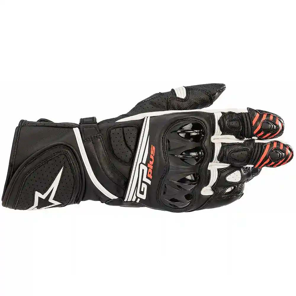 Toma estructural y acabado gráfico Negro/Blanco, 3XL del modelo Guantes GP PLUS R V2 - Moto Garage Miami
