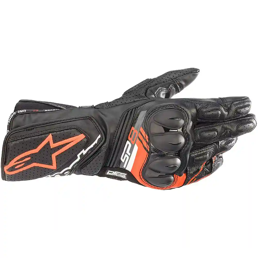 Acabado de fábrica en color Negro/Rojo Fluor, 4XL para el Guantes SP-8 V3 - Moto Garage Miami