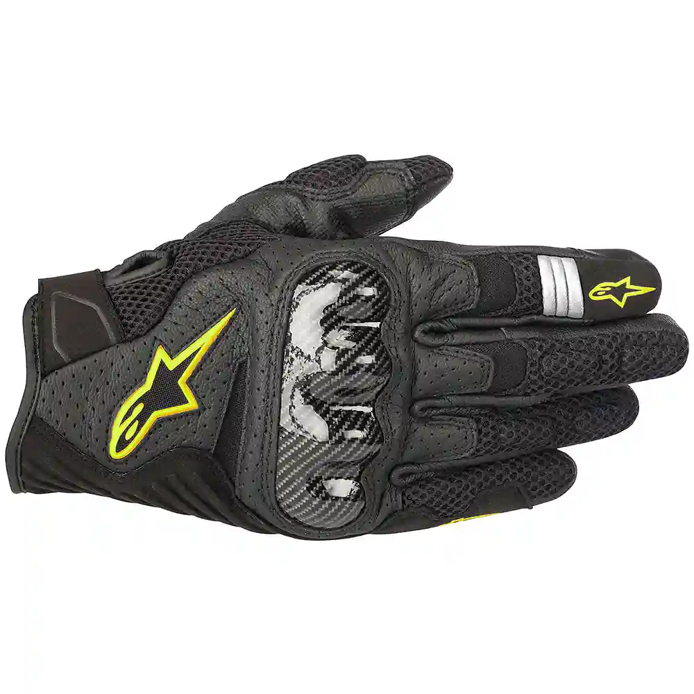 Acabado de fábrica en color Negro/Amarillo Fluor, 2XL para el Guantes SMX-1 AIR V2 - Moto Garage Miami