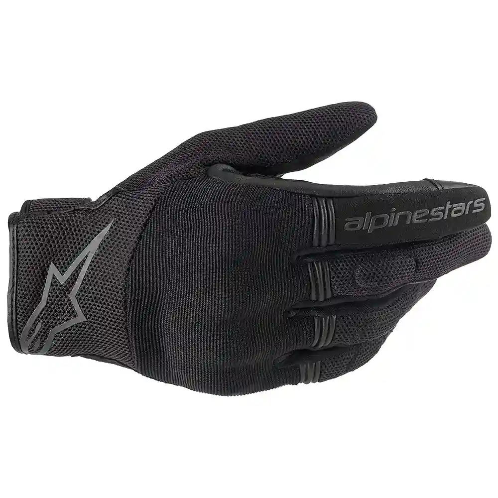 Detalle de pintura y diseño en tonalidad Negro, XL del Guantes Stella COPPER - Moto Garage Miami