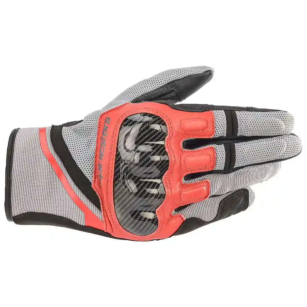Acabado de fábrica en color Gris Ceniza/Negro/Rojo Brillante, 3XL para el Guante CHROME - Moto Garage Miami