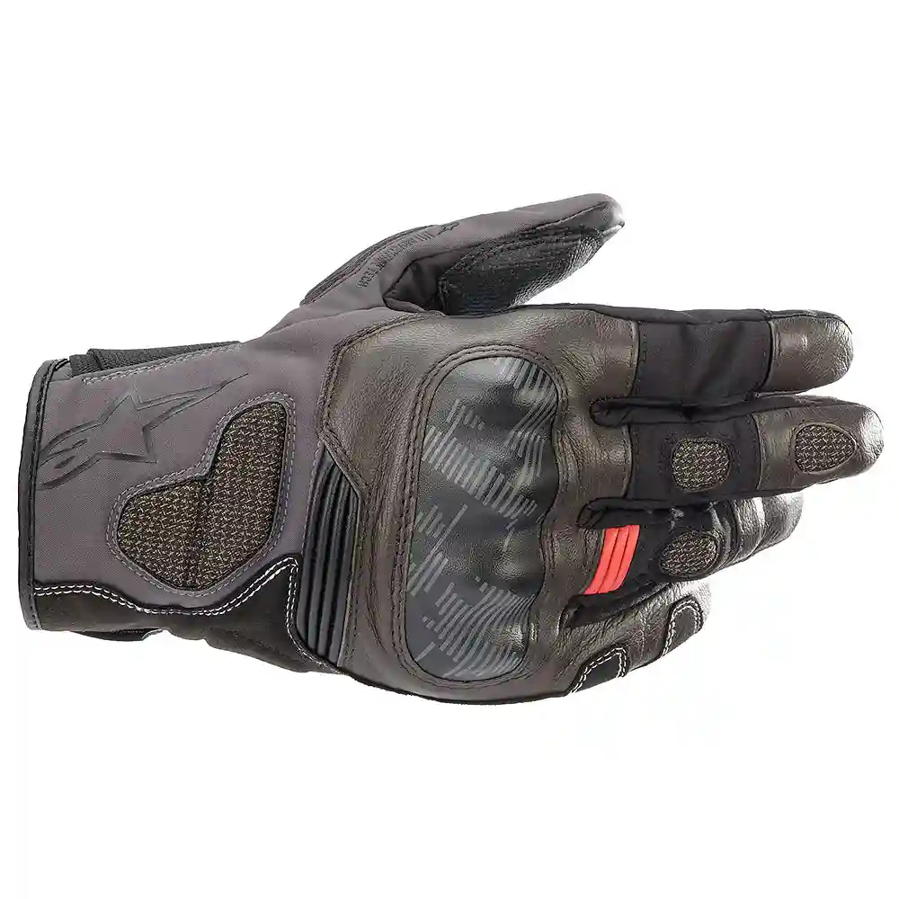 Acabado de fábrica en color Negro/Marrón/Gris Oscuro, 3XL para el Guantes Corozal V2 Drystar® - Moto Garage Miami