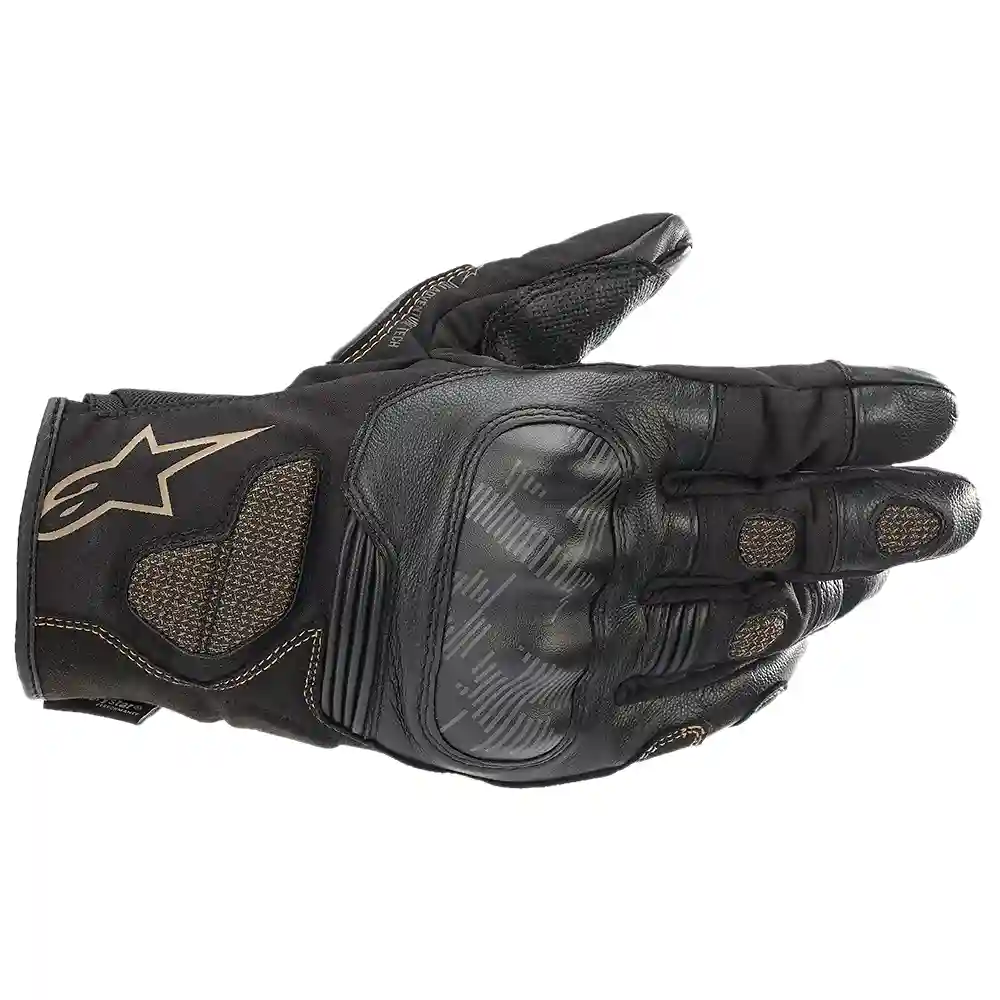 Materiales y estética visual de la versión Negro/Arena, 3XL del Guantes Corozal V2 Drystar® - Moto Garage Miami