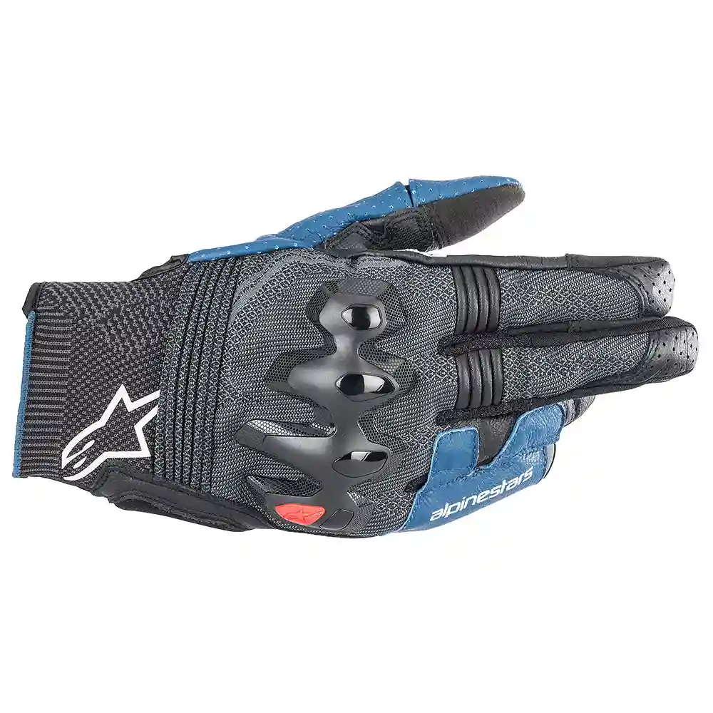 Materiales y estética visual de la versión Negro/Azul, 3XL del Guantes MORPH SPORT - Moto Garage Miami