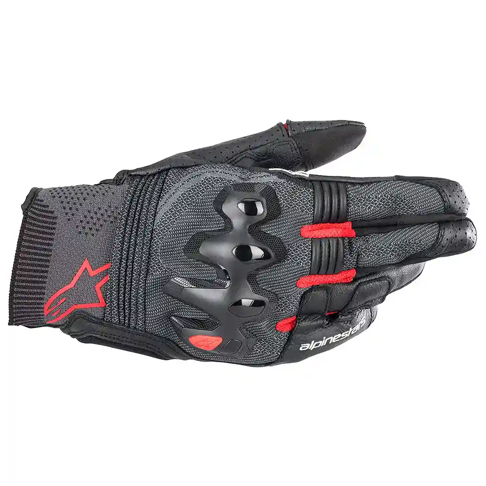 Materiales y estética visual de la versión Negro/Rojo, 3XL del Guantes MORPH SPORT - Moto Garage Miami
