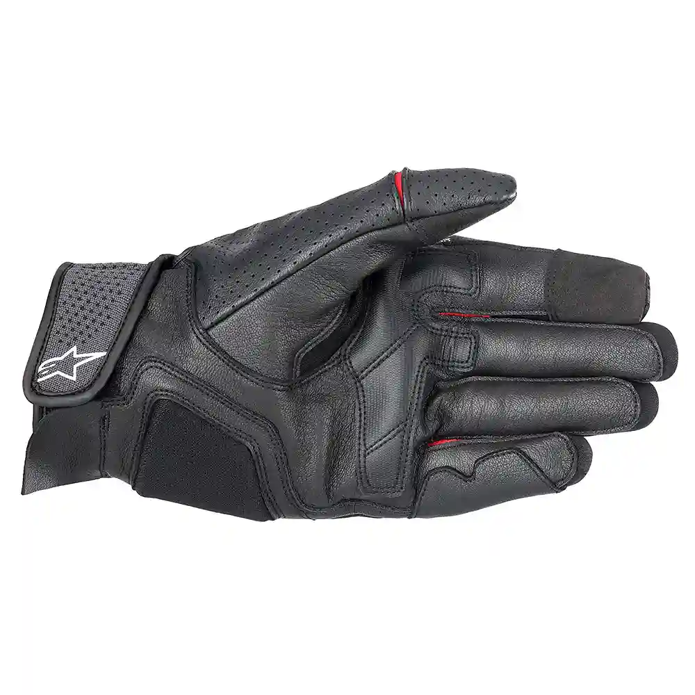 Primer plano de la construcción y material del Guantes MORPH SPORT - Moto Garage Miami
