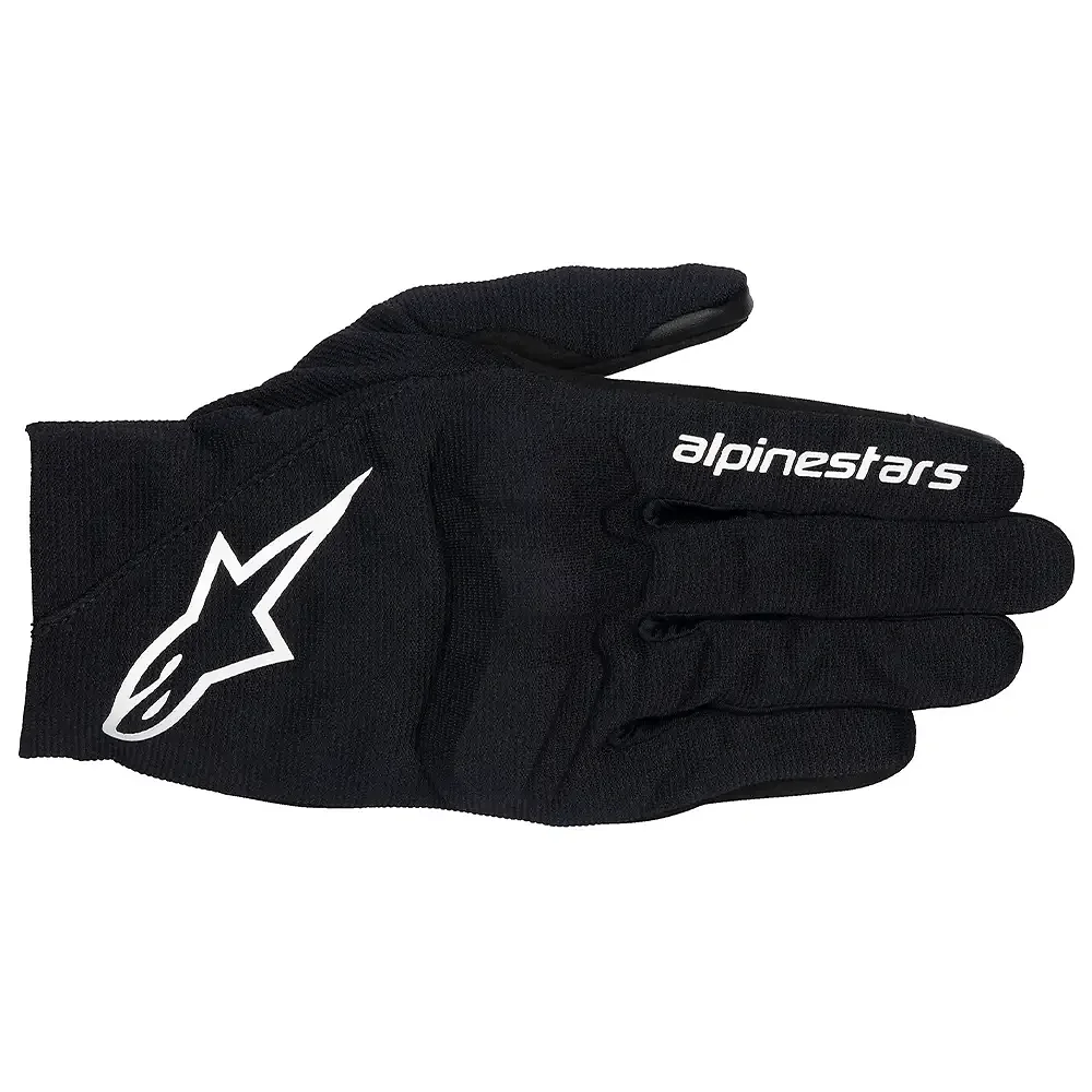 Materiales y estética visual de la versión Negro/Blanco, 3XL del Guantes REEF V2 - Moto Garage Miami