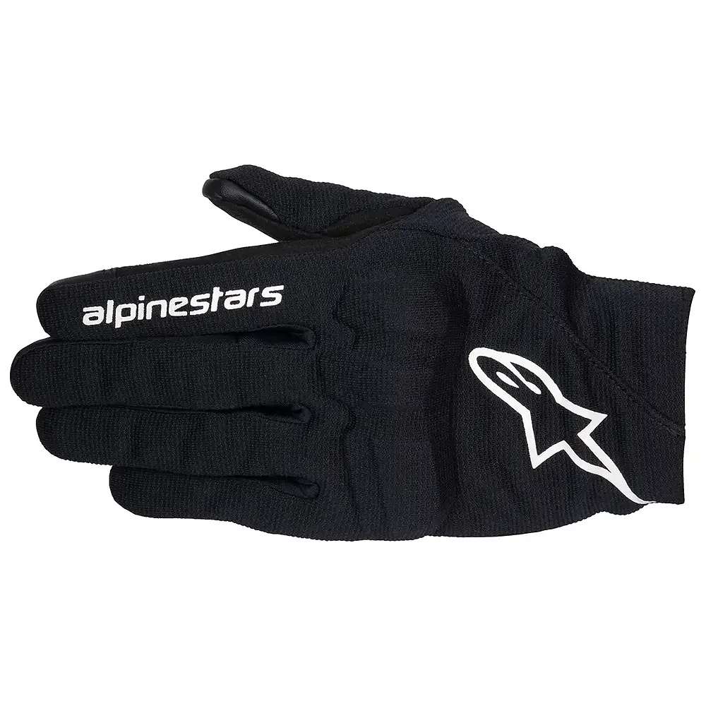 Toma estructural y acabado gráfico Negro/Blanco, XL del modelo Guantes REEF V2 Mujeres - Moto Garage Miami
