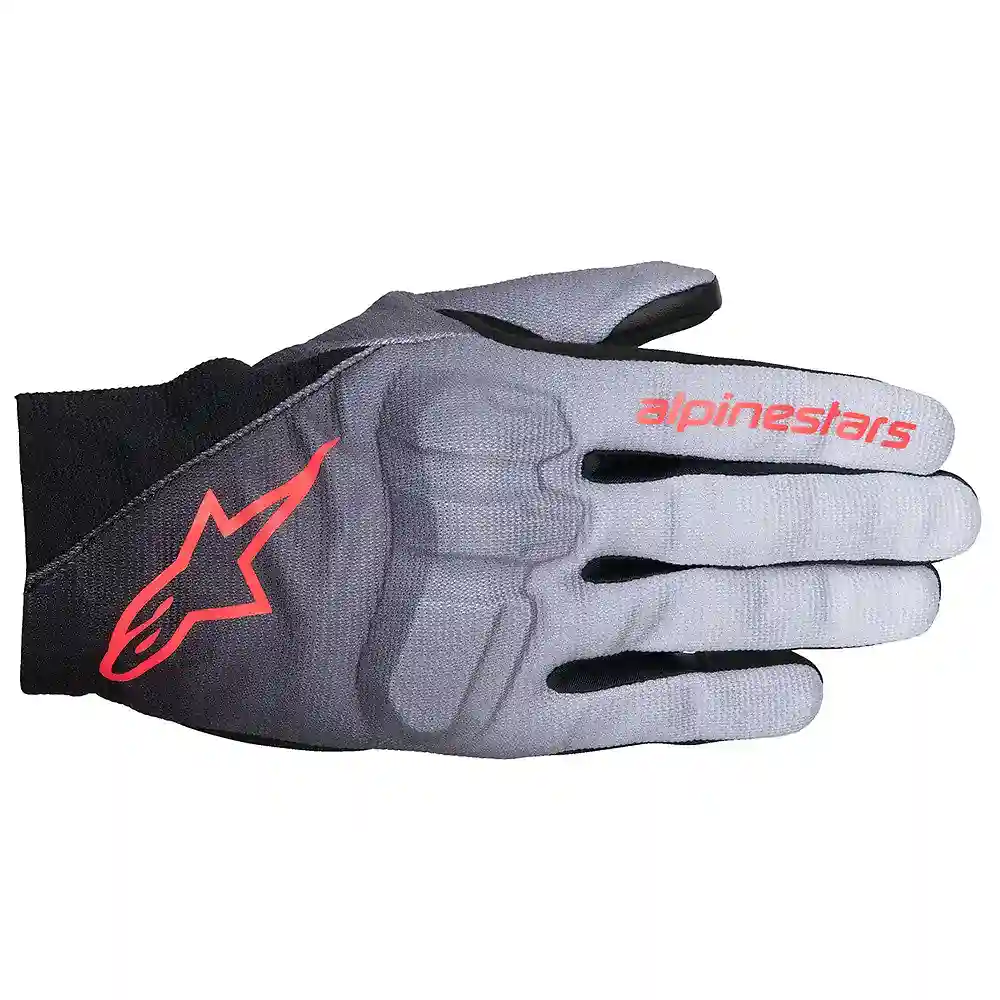 Materiales y estética visual de la versión Gris/Negro/Rosa Flúor, XL del Guantes REEF V2 Mujeres - Moto Garage Miami