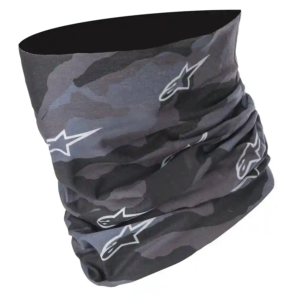 Vista frontal y diseño de calota del Tubo de cuello Alpinestars TACTICAL - Moto Garage Miami
