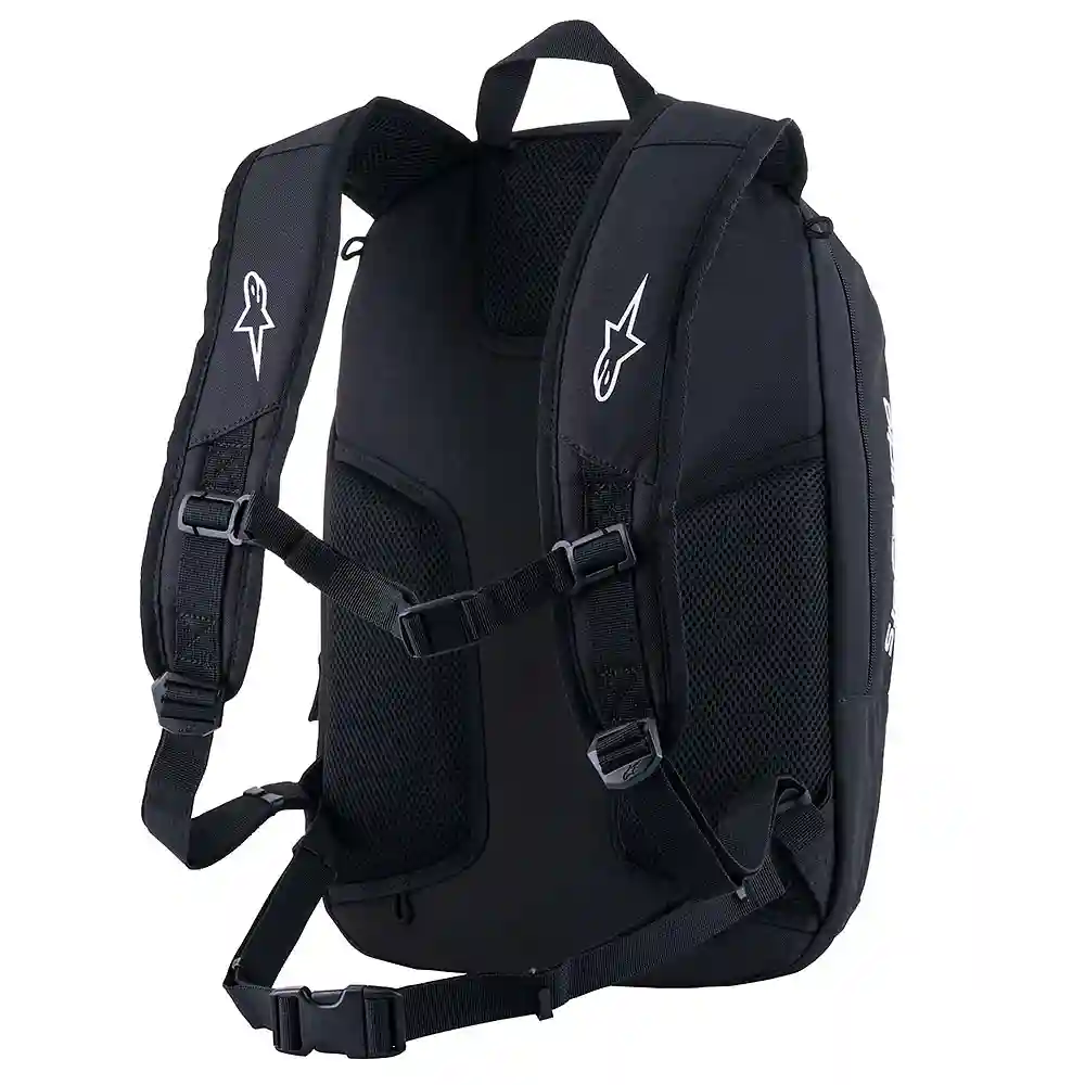Perfil aerodinámico y sistema de ventilación del Mochila Alpinestars CHARGER BOOST - Moto Garage Miami