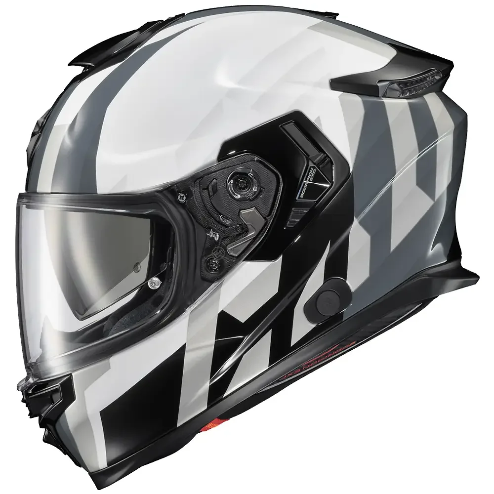 Acabados interiores y sistema de retención del modelo EXO-ECLIPSE PIVOTE Casco Scorpion EXO - Moto Garage Miami