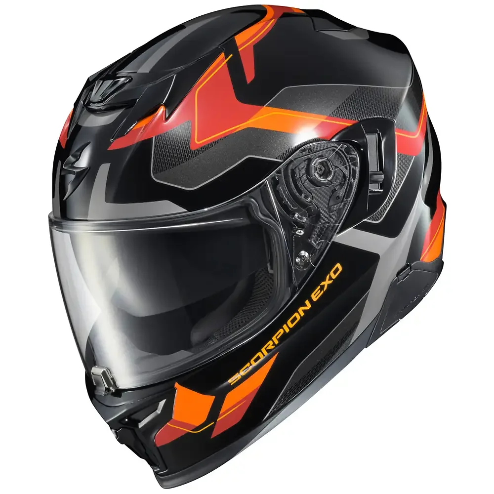 Detalle de pintura y diseño en tonalidad Naranja, 2XL del EXO-T520 ZUSE Casco EXO - Moto Garage Miami
